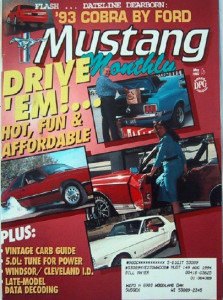 MUSTANG MONTHLY 1992 MAY - NEW COBRA, STEEDA, SCCA